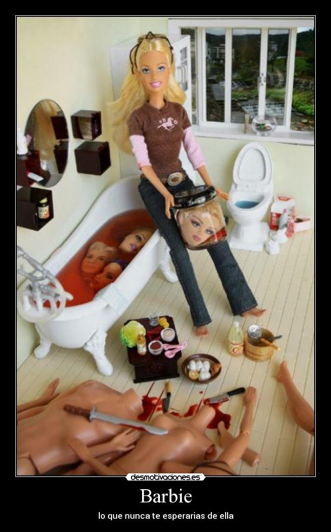 carteles barbie desmotivaciones