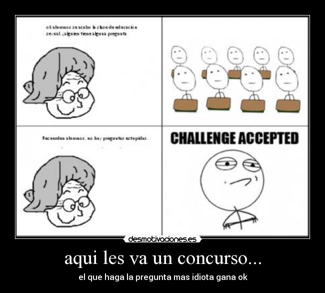 aqui les va un concurso... -