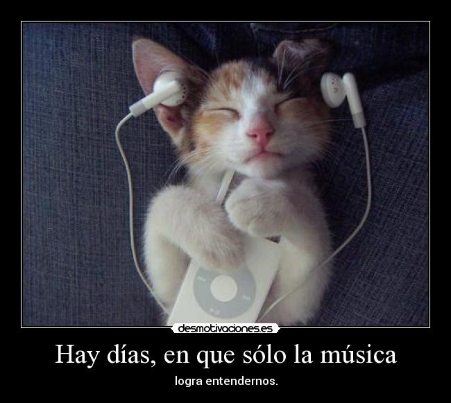 Hay días, en que sólo la música - 
