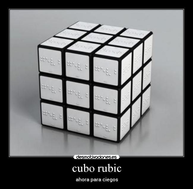 cubo rubic - ahora para ciegos