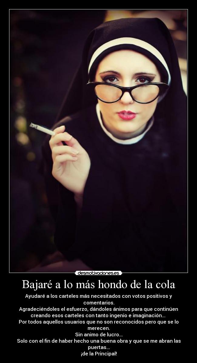 carteles monja jamon principal desmotivaciones