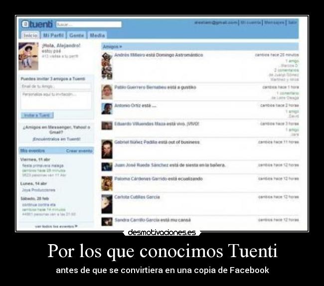 Por los que conocimos Tuenti -