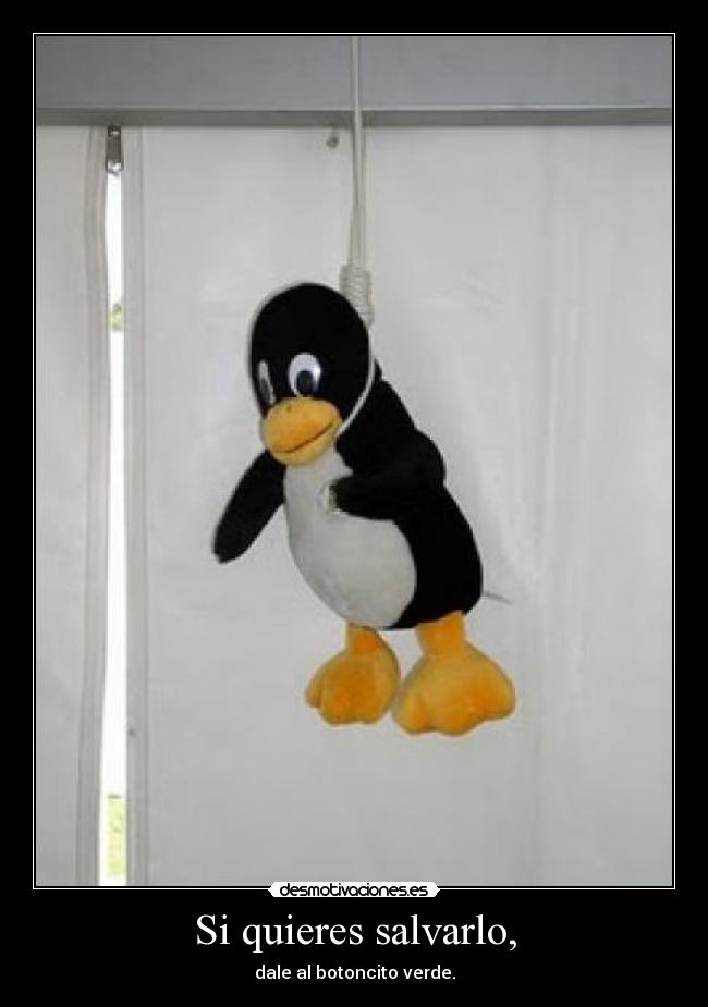 Si quieres salvarlo, - dale al botoncito verde.