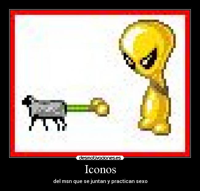 Iconos - del msn que se juntan y practican sexo