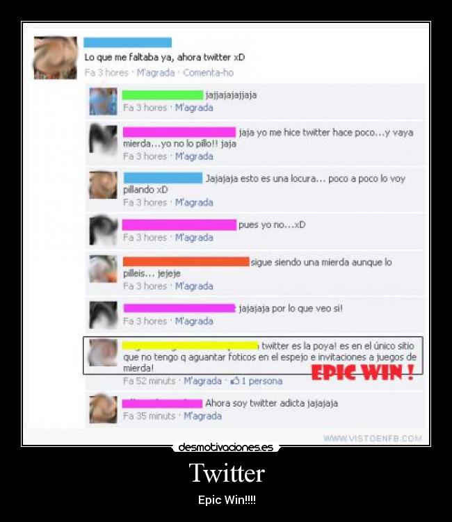 Twitter - Epic Win!!!!