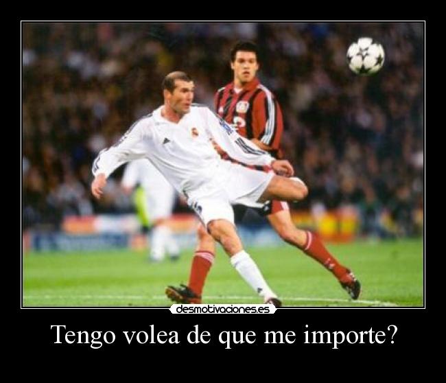 Tengo volea de que me importe? -