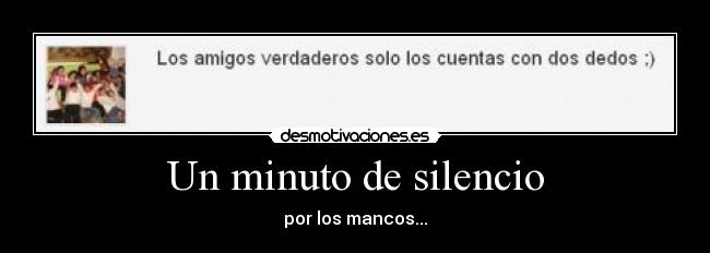 Un minuto de silencio -