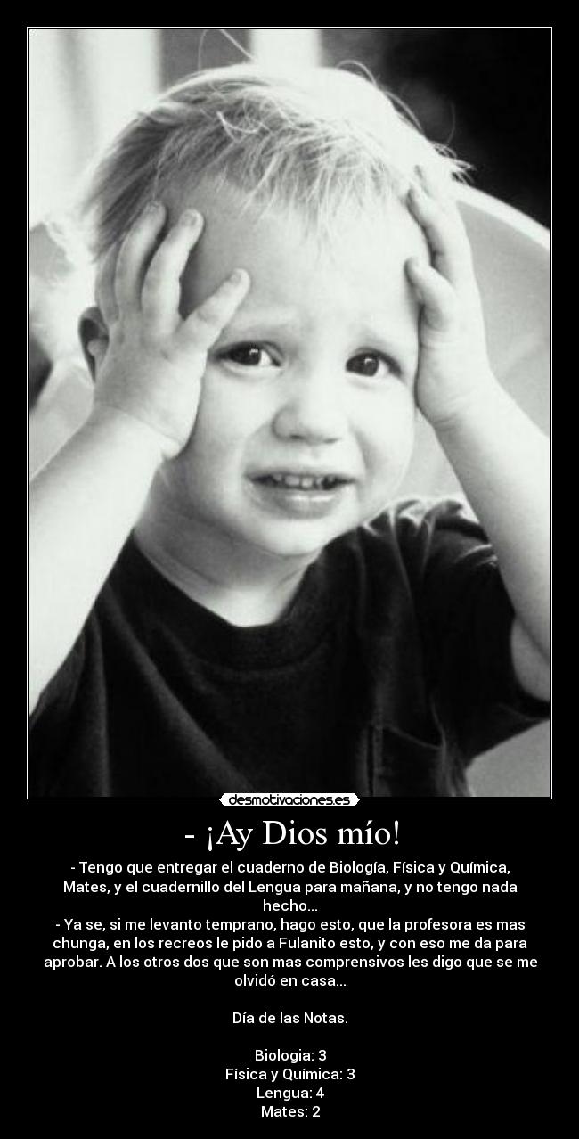 carteles dios experiencia propia cuadernos apanos entregas rapidas malas desmotivaciones