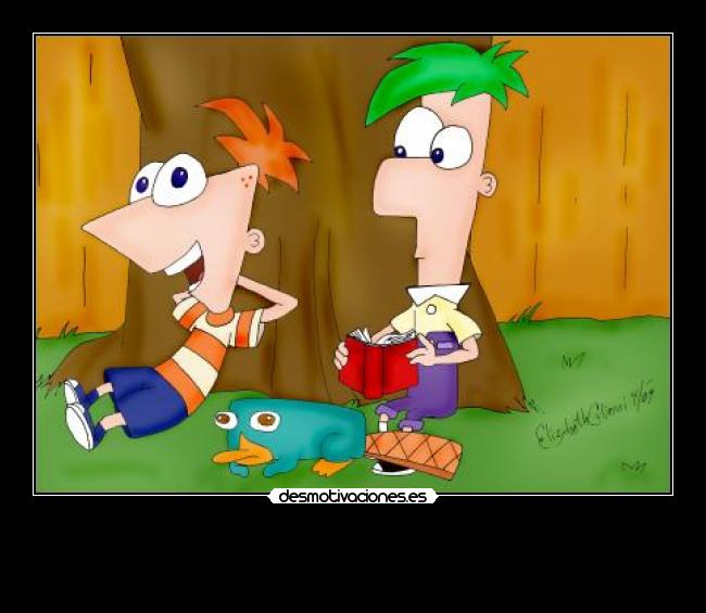 carteles phineas ferb desmotivaciones