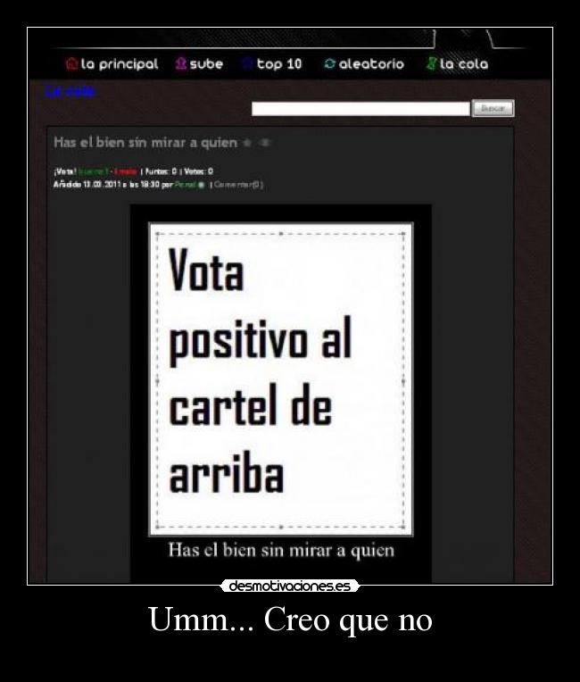 Umm... Creo que no - 