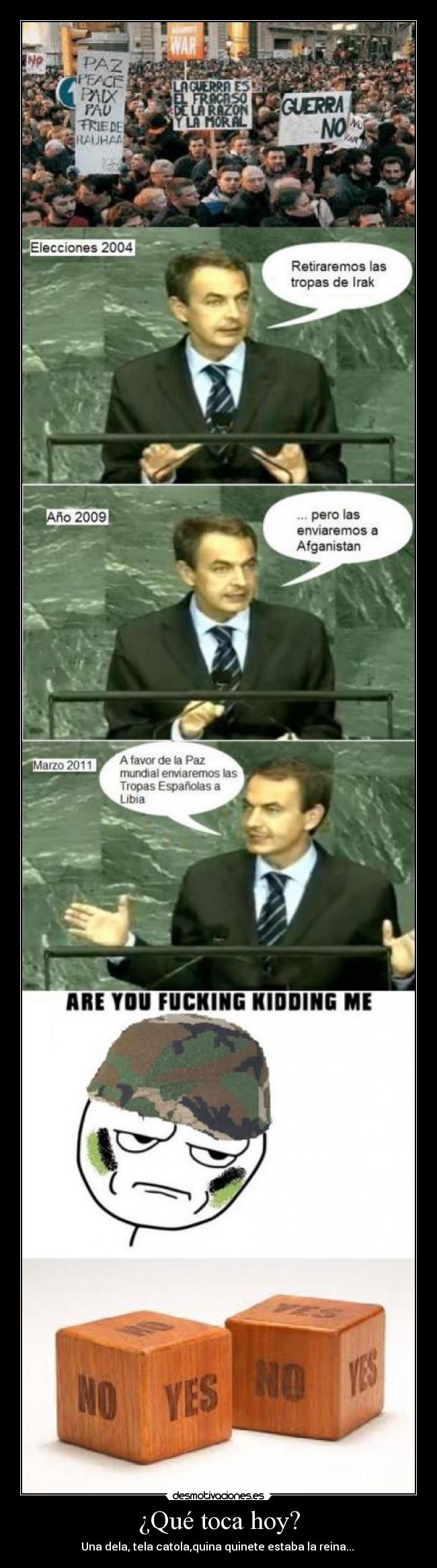 ¿Qué toca hoy? - Una dela, tela catola,quina quinete estaba la reina... ♫