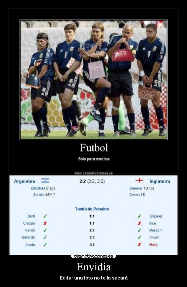 Envidia - Editar una foto no te la sacará