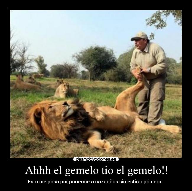 Ahhh el gemelo tio el gemelo!! -