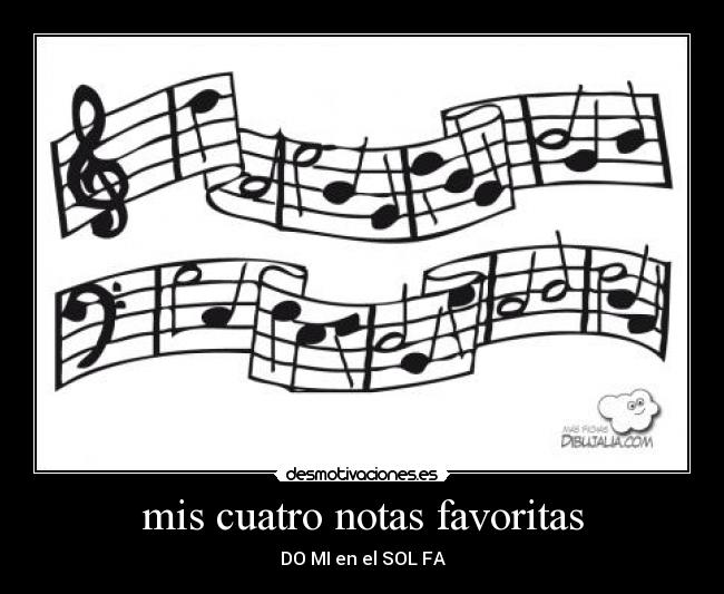 mis cuatro notas favoritas -