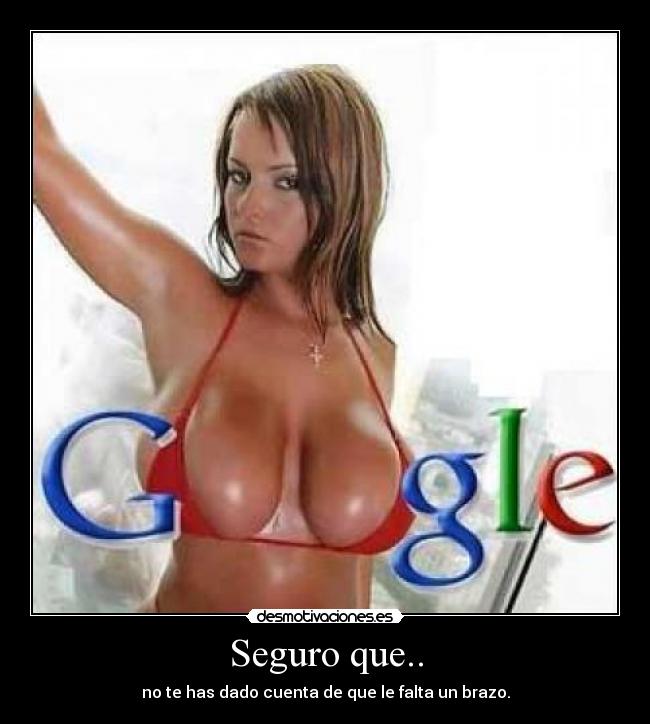 Seguro que.. - no te has dado cuenta de que le falta un brazo.