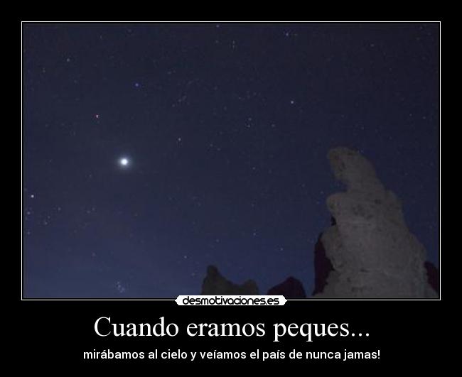 Cuando eramos peques... -