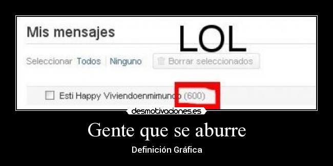 Gente que se aburre -