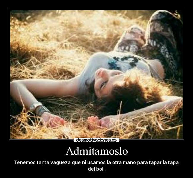 Admitamoslo - Tenemos tanta vagueza que ni usamos la otra mano para tapar la tapa del boli.