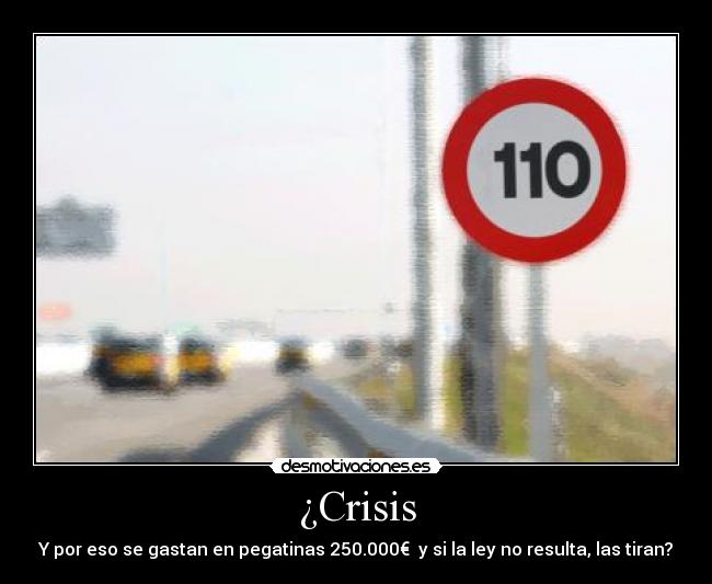 ¿Crisis -