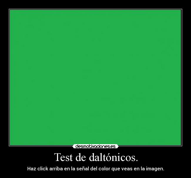 Test de daltónicos. -