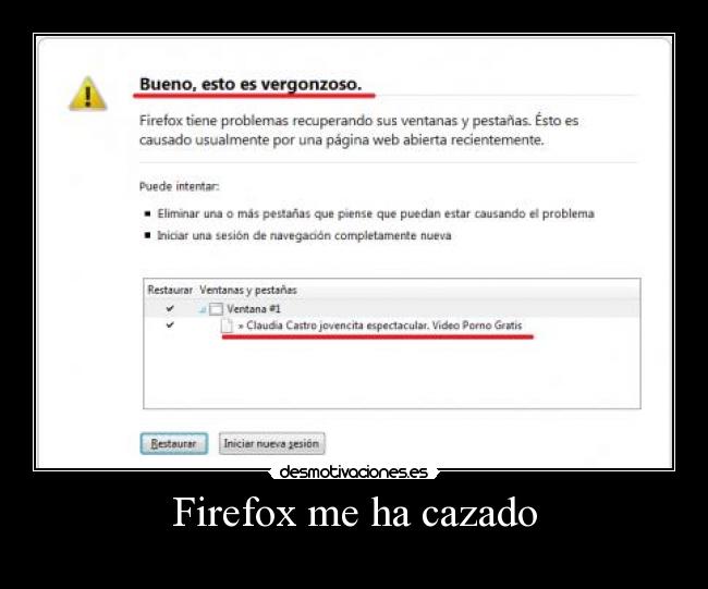 Firefox me ha cazado -