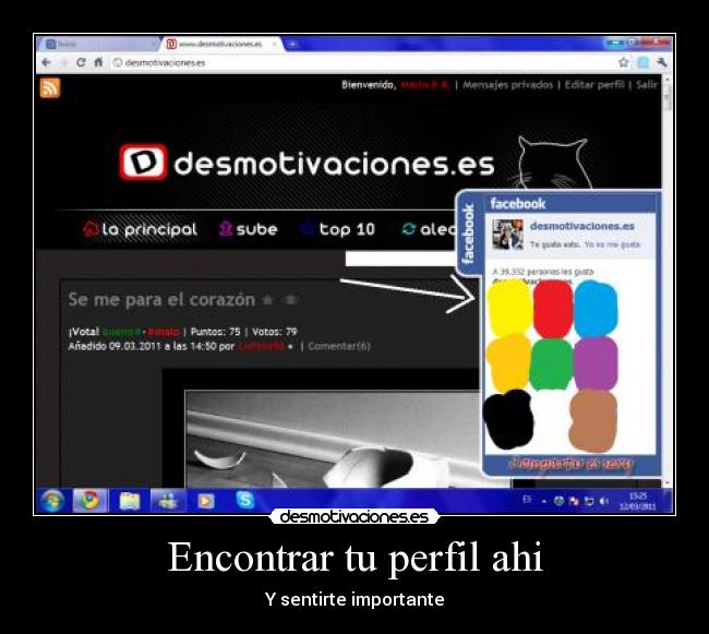Encontrar tu perfil ahi - Y sentirte importante
