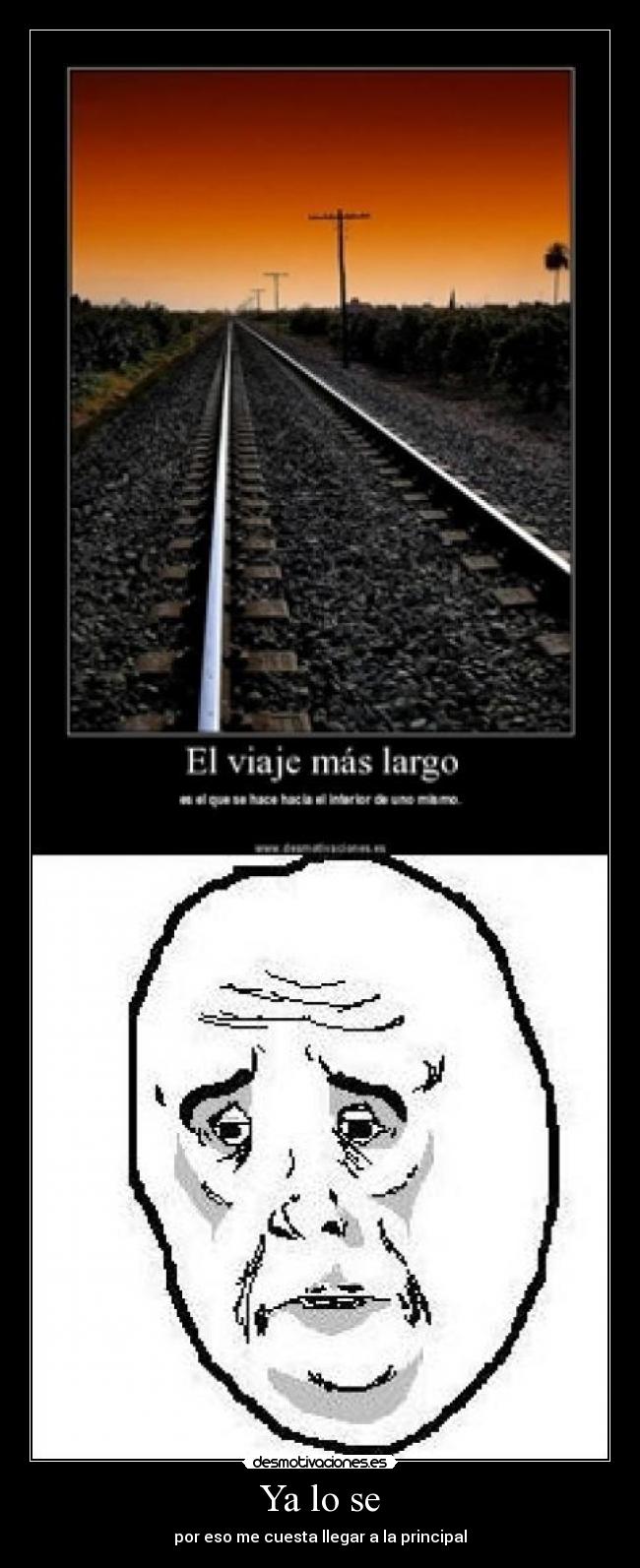 Ya lo se - por eso me cuesta llegar a la principal