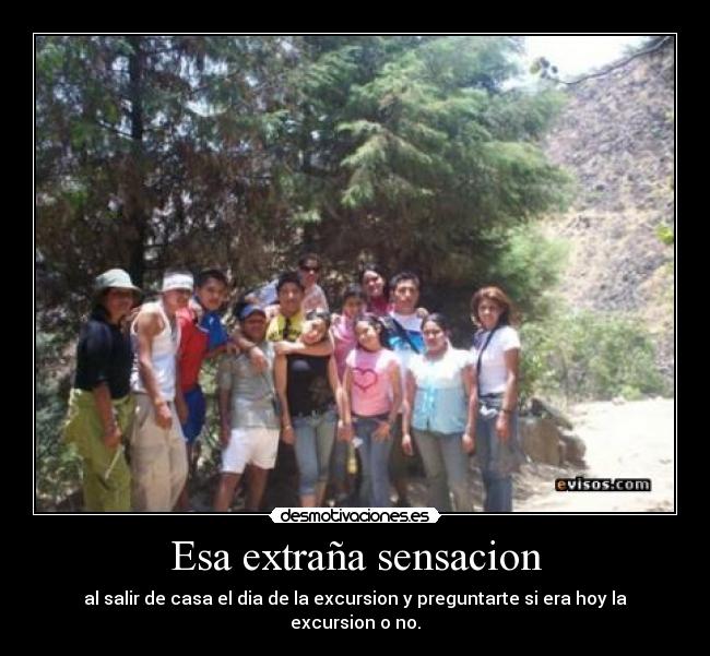 Esa extraña sensacion -