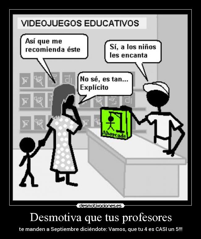 Desmotiva que tus profesores -