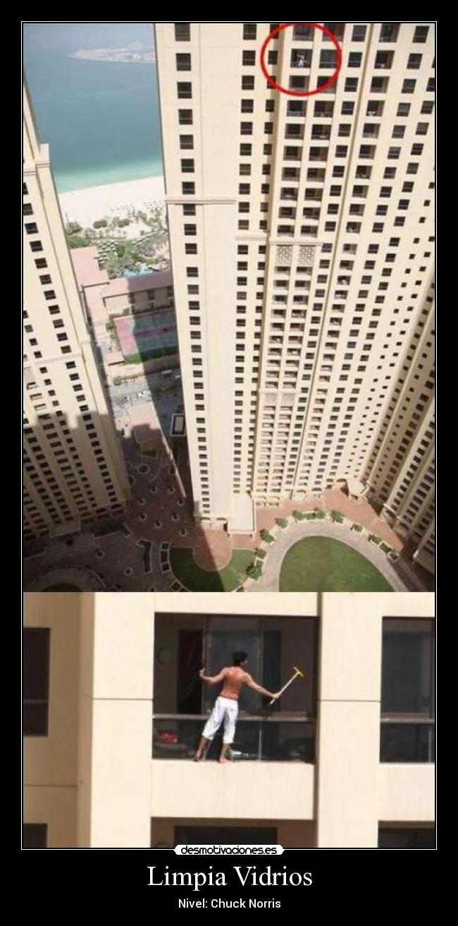 Limpia Vidrios - Nivel: Chuck Norris