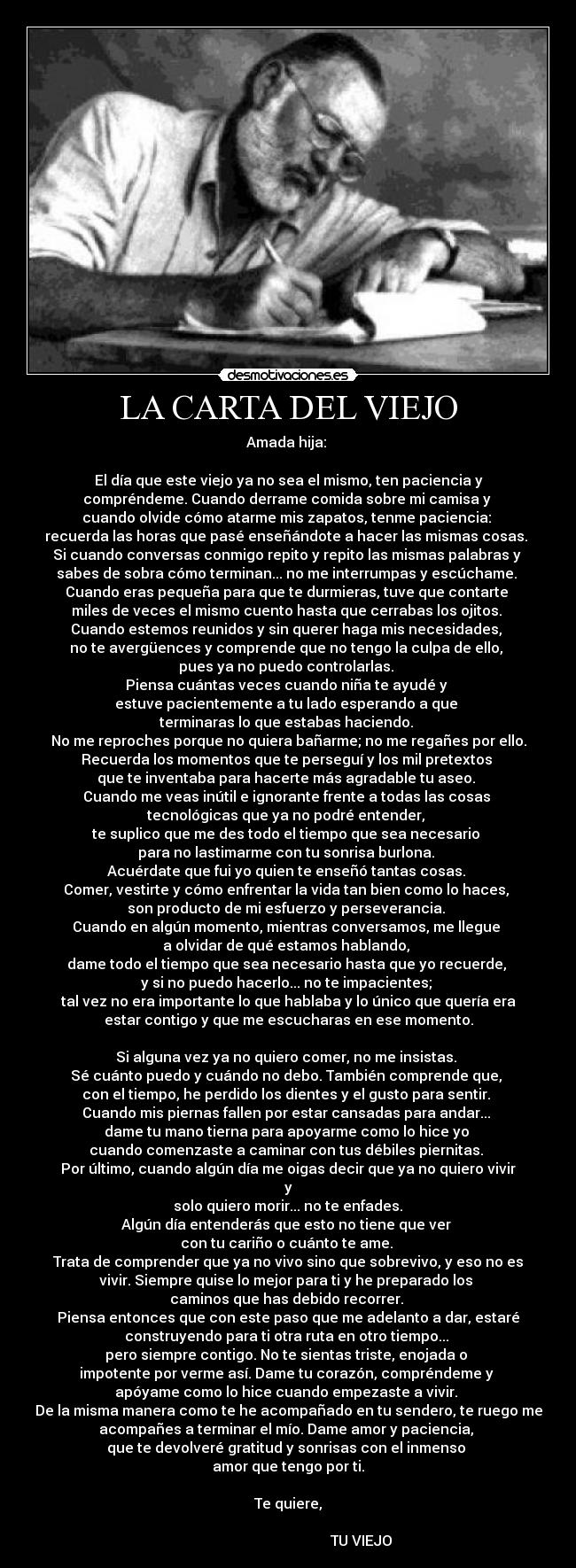 LA CARTA DEL VIEJO - 