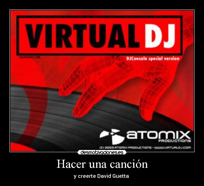 Hacer una canción - y creerte David Guetta