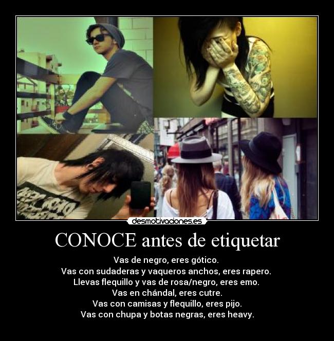 CONOCE antes de etiquetar - 