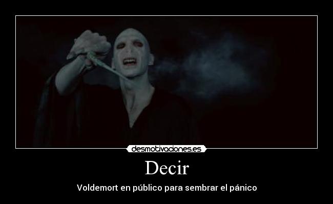 Decir -