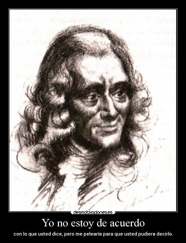 Yo no estoy de acuerdo -