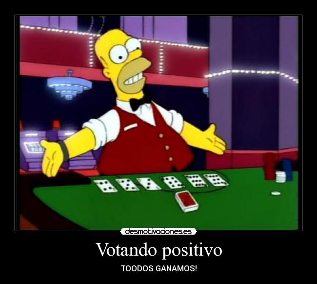 Votando positivo -