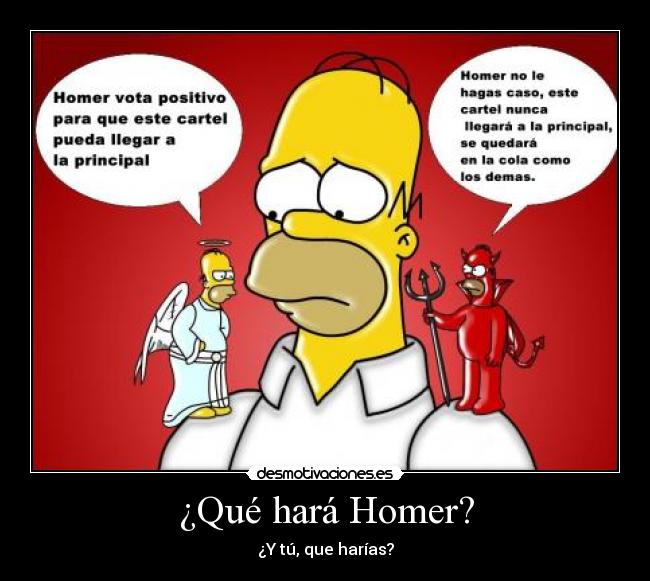 ¿Qué hará Homer? -