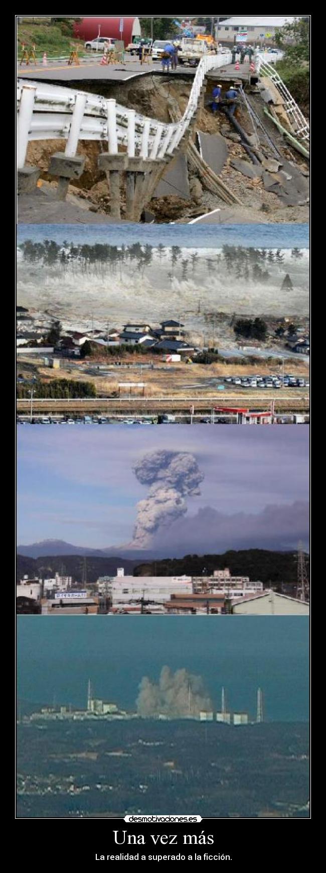 carteles japon realidad ficcion terremoto tsunami desmotivaciones