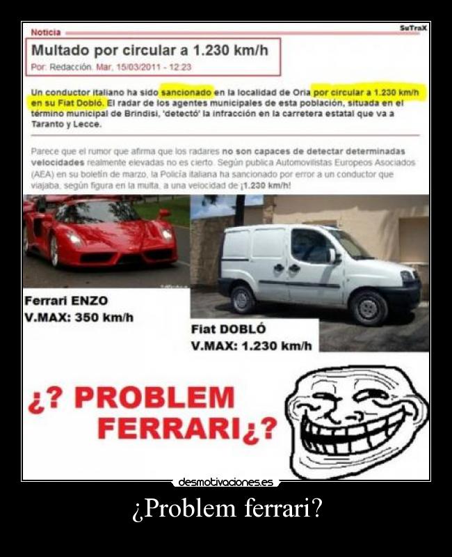 ¿Problem ferrari? - 
