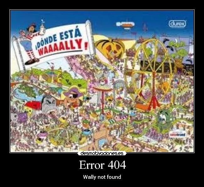 Error 404 - Wally not found