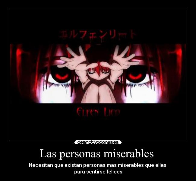 carteles elfen lied anime gore desmotivaciones
