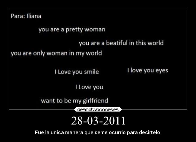 carteles iliana pretty onlu world desmotivaciones