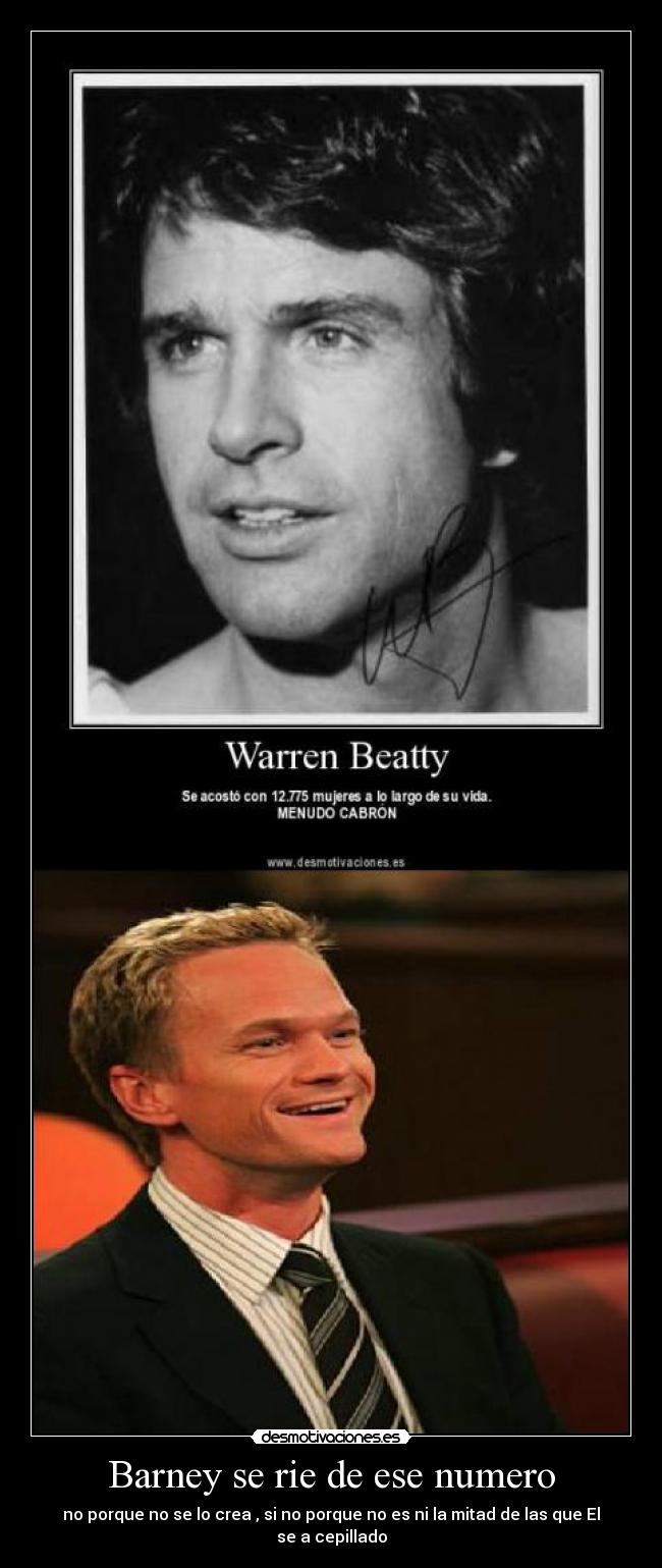 Barney se rie de ese numero -