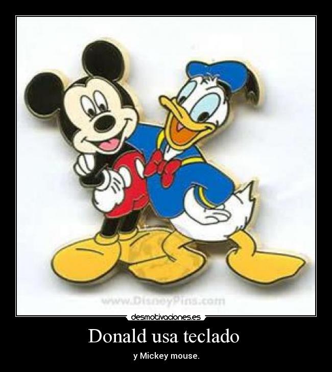Donald usa teclado -