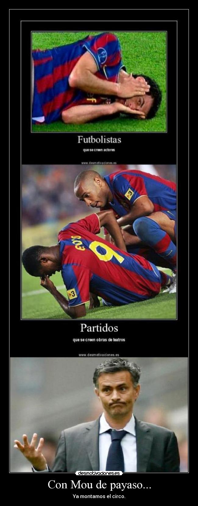 Con Mou de payaso... - Ya montamos el circo.