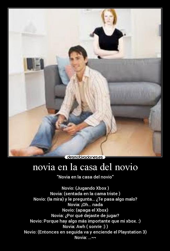 novia en la casa del novio -