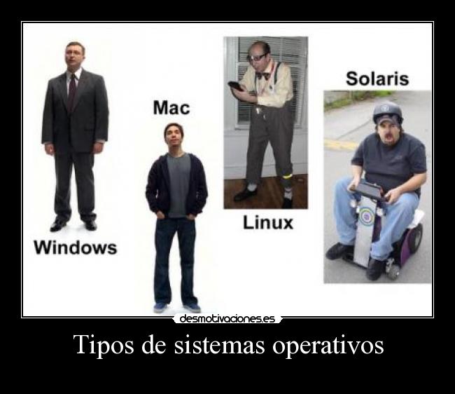 Tipos de sistemas operativos - 