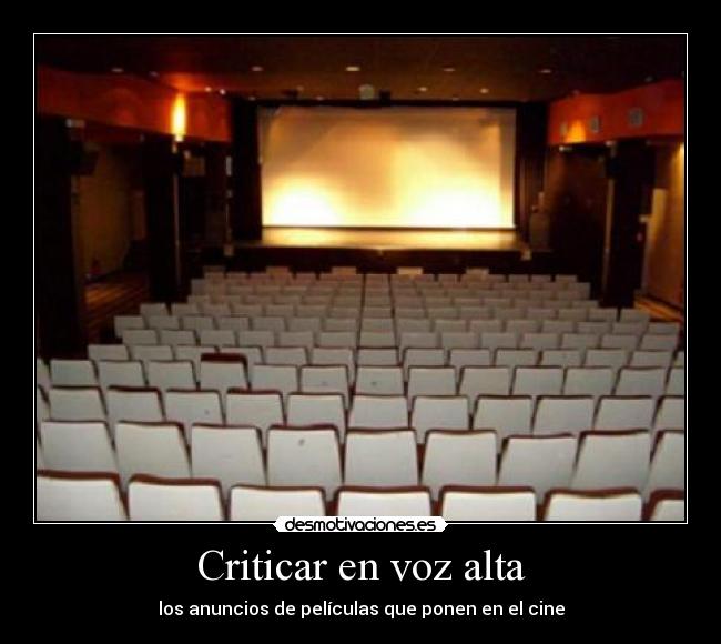 Criticar en voz alta - 