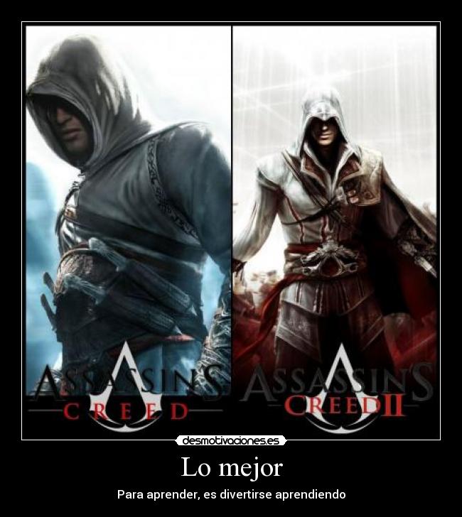 carteles assassins creed aprender divertirse desmotivaciones