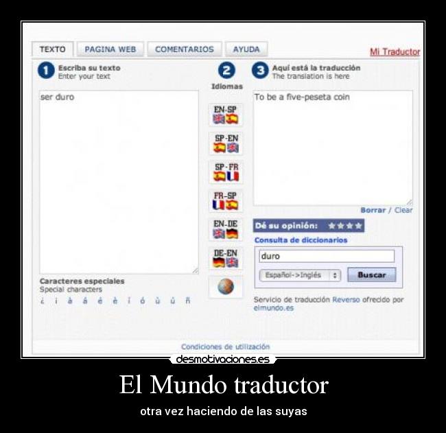 El Mundo traductor -